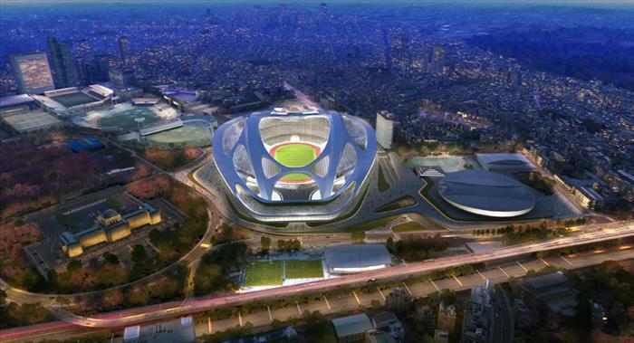 imágenes del estadio olímpico de Japón