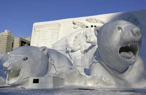 Esculturas en nieve