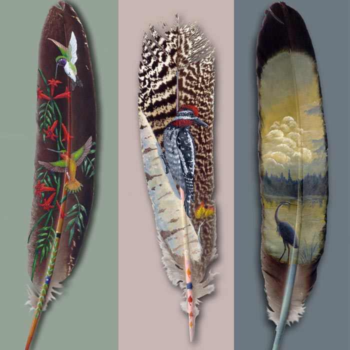 Arte en plumas
