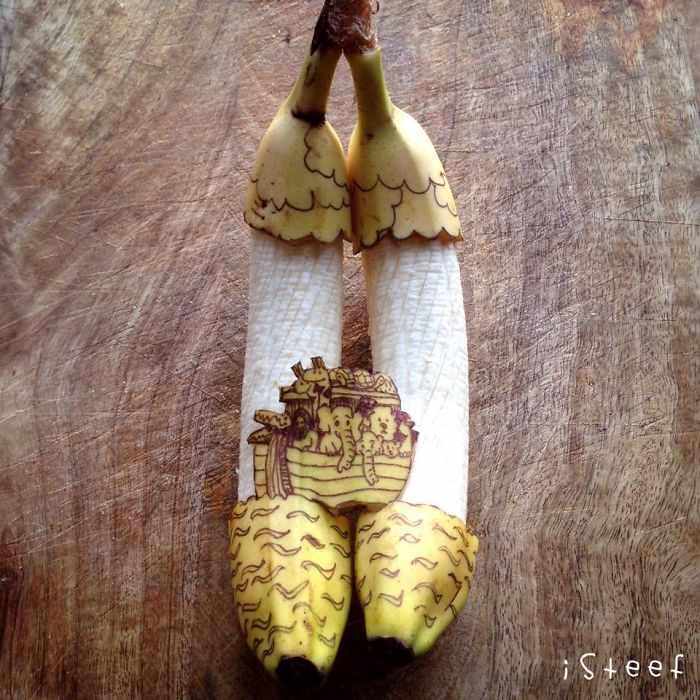 Arte en bananas