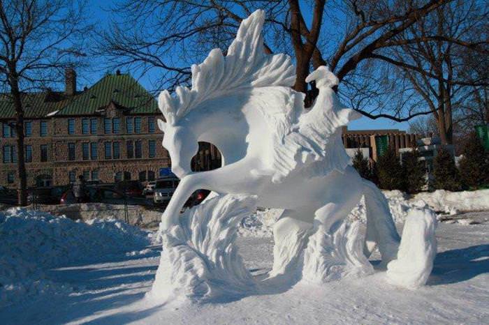 Esculturas en nieve