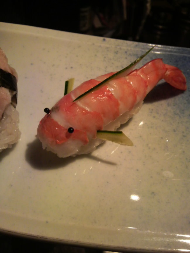 sushi convertido en arte