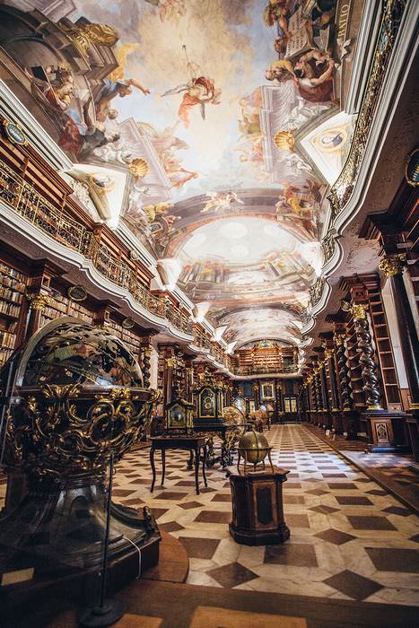 biblioteca más hermosa del mundo Praga