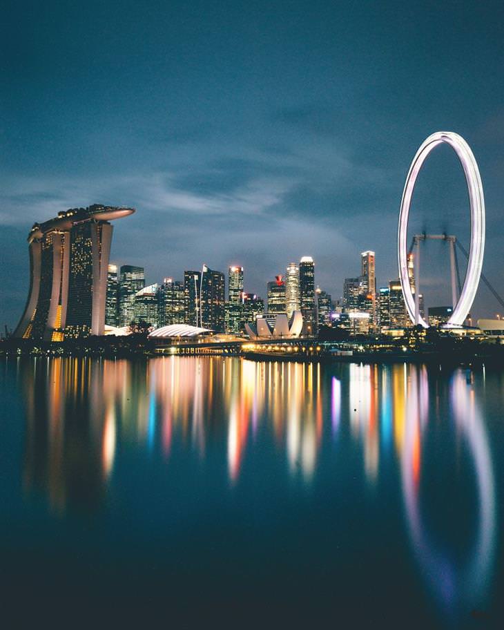 coloridas fotos de singapur