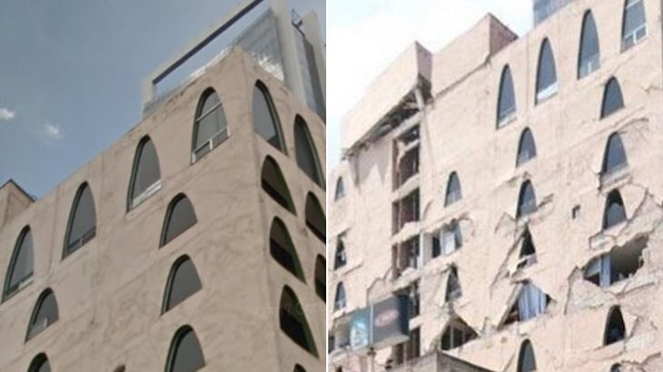 terremoto mexico; antes y después