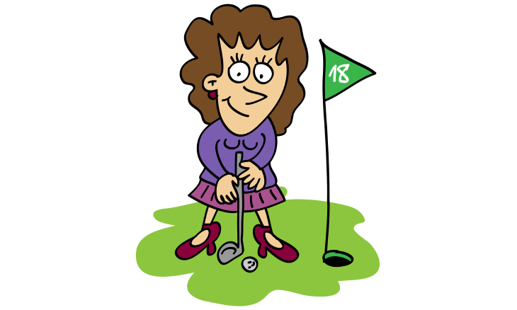 mujer golf
