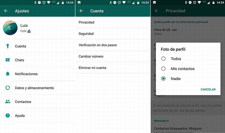 Guía Privacidad WhatsApp