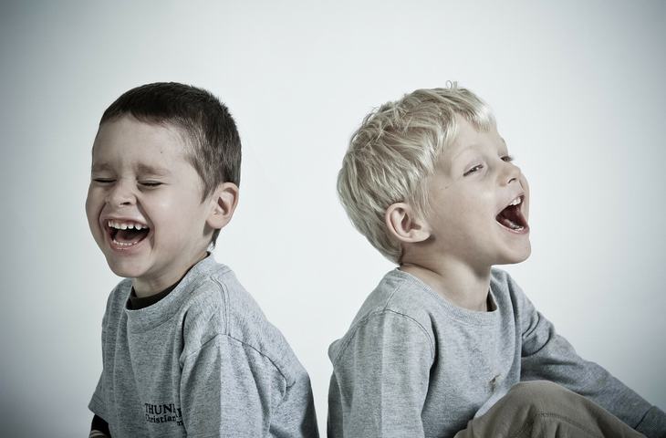 laughing children