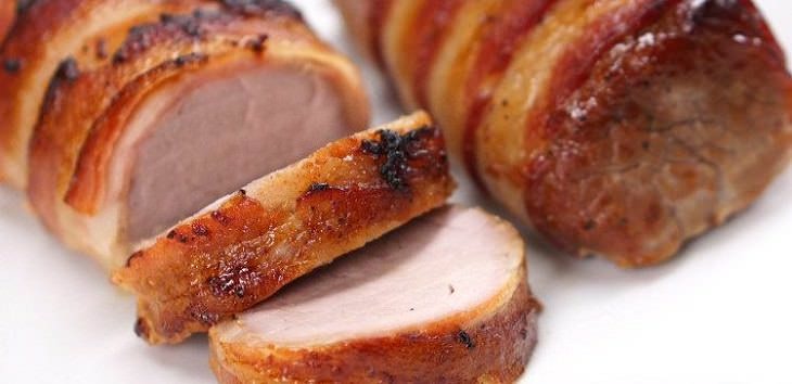 receta wrap cerdo bacon 