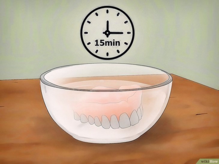 limpiar dentura postiza con vinagre remojar dentadura