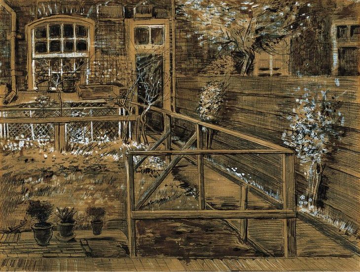 Jardín de la casa de la madre de Sien Vang Gogh 