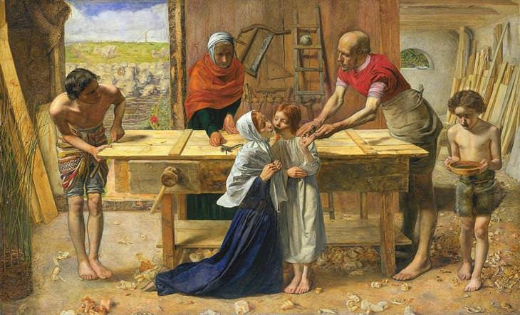  John Everett Millais, Cristo en la casa de sus padres
