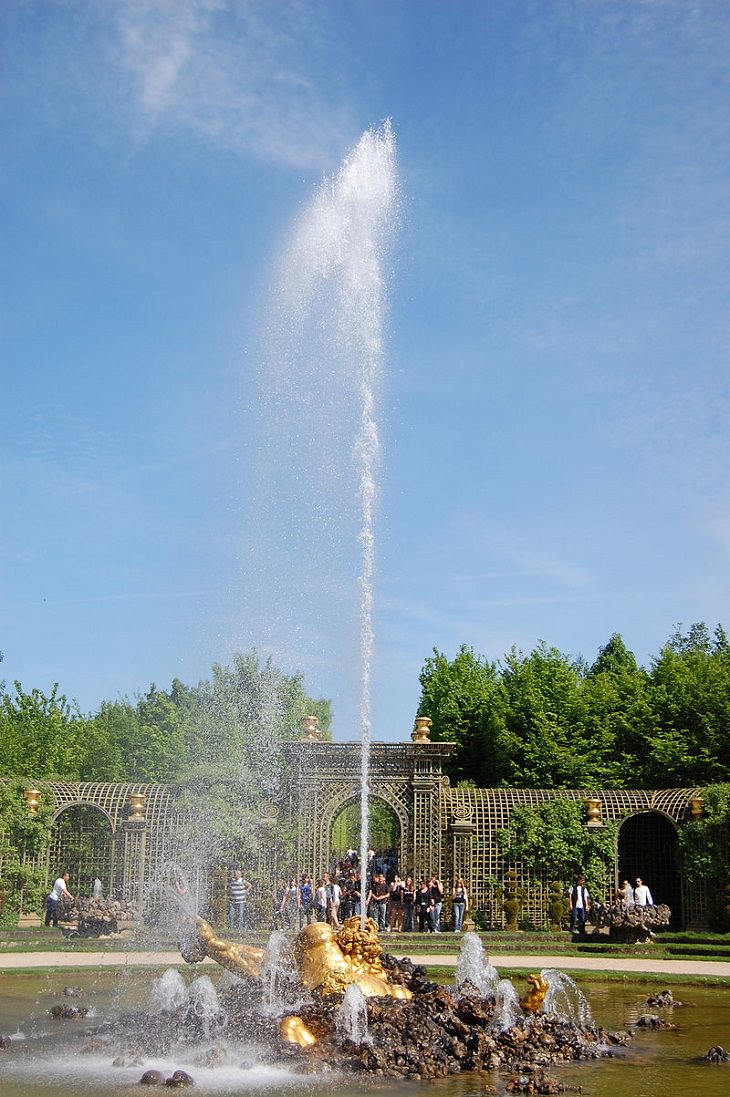 Fuente en el parque de Versalles