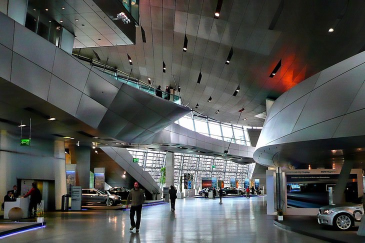 Interior del Museo BMW en Múnich