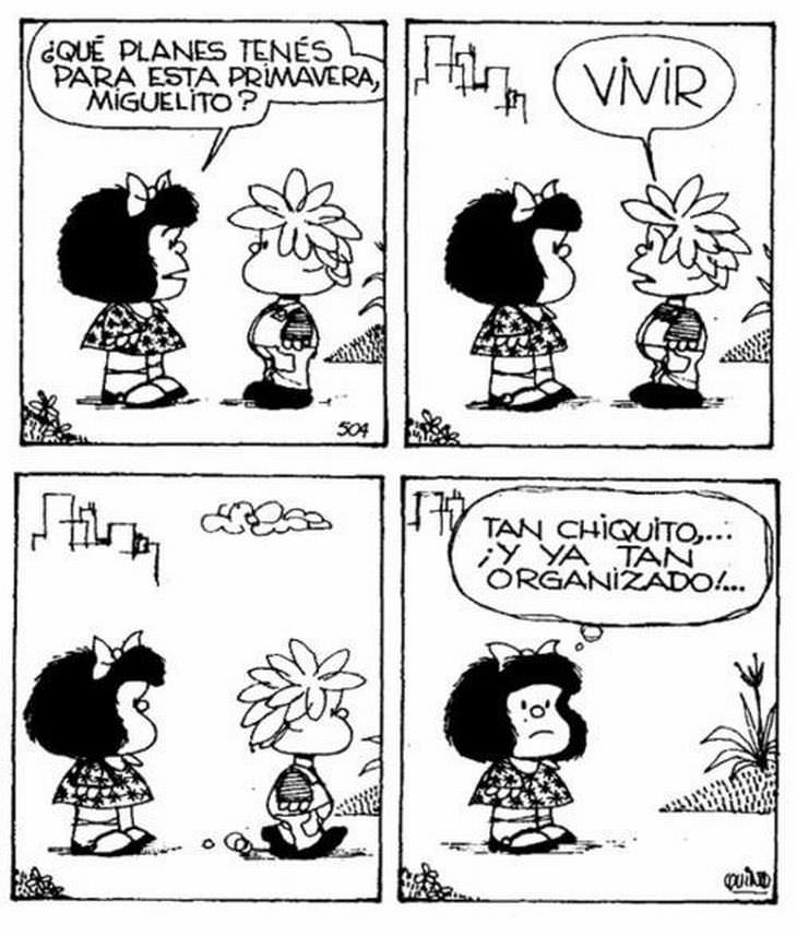 Mafalda planeas para esta primavera