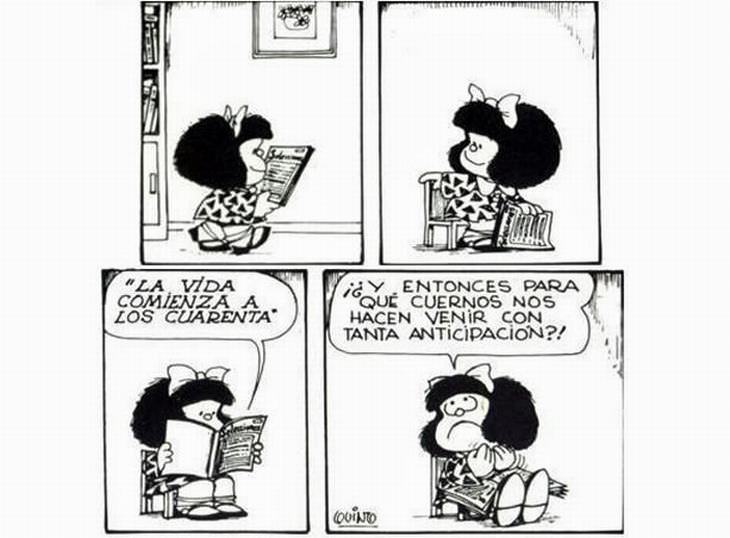 Mafalda la vida comienza a los 40