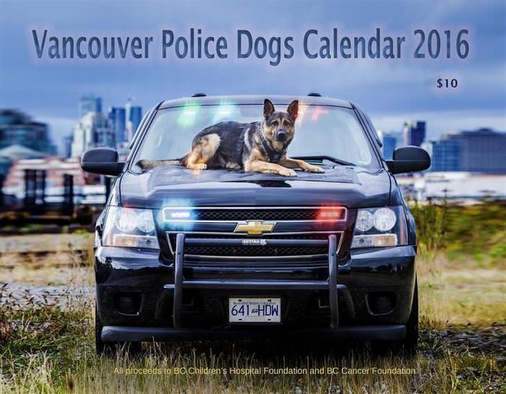 Calendario Perros Policías 2016