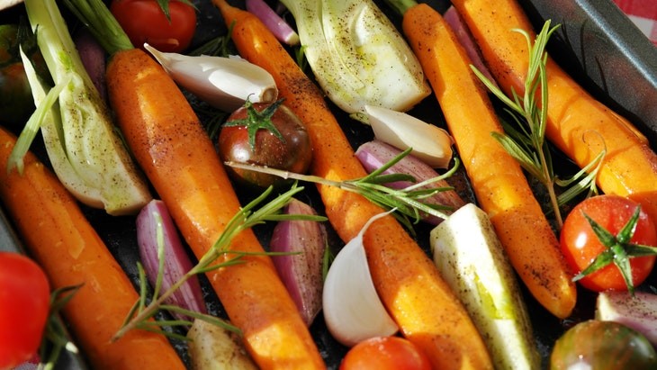 verduras sabrosas cocinadas  Zanahorias