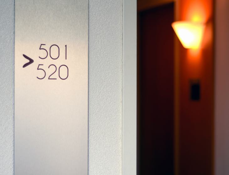 Artículos Robados Hoteles De Lujo Números de la puerta de la habitación