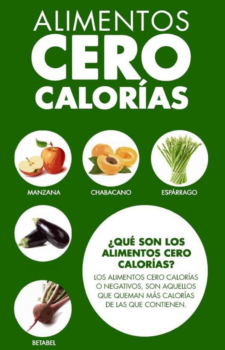 alimentos bajos en calorías