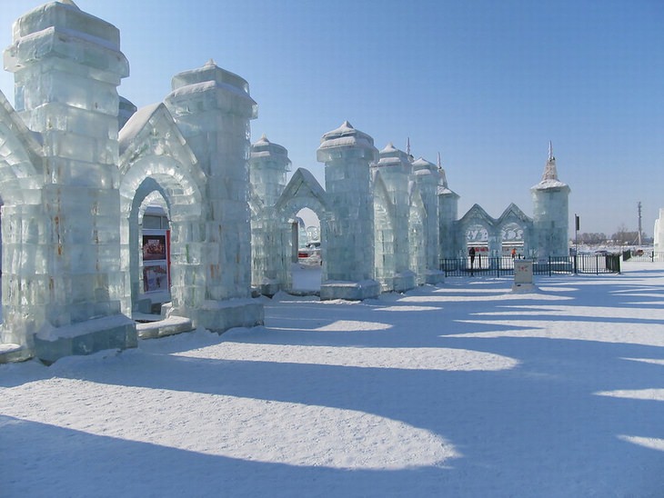 Festival De Esculturas De Hielo De Harbin arcos de hielo