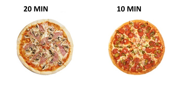trucos de cocina La pizza tarda demasiado en prepararse