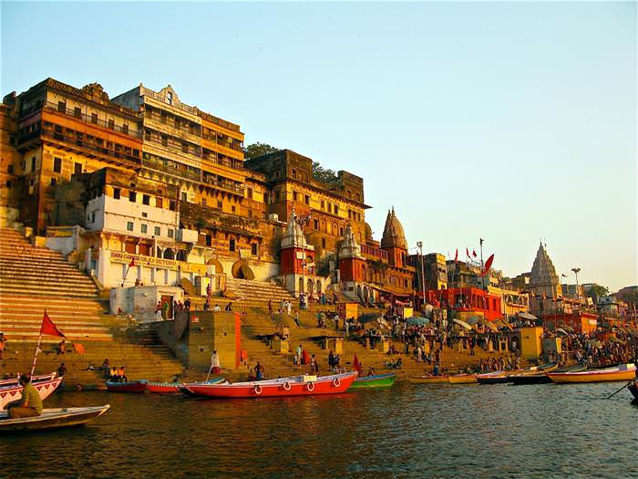 Ciudades Antiguas Varanasi, India en la actualidad