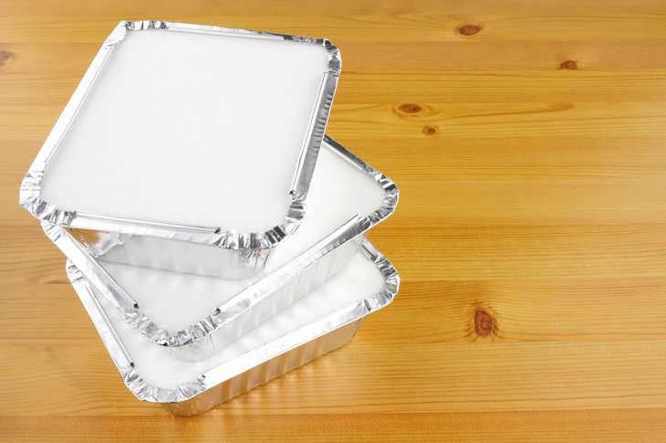 peligros exposición aluminio Cajas para llevar comida