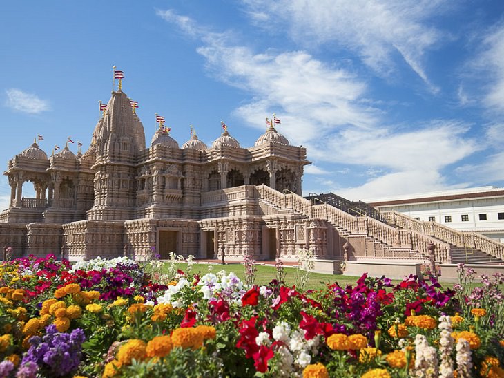 Templos Hinduistas Del Mundo El BAPS Shri Swaminarayan Mandir en California, Estados Unidos