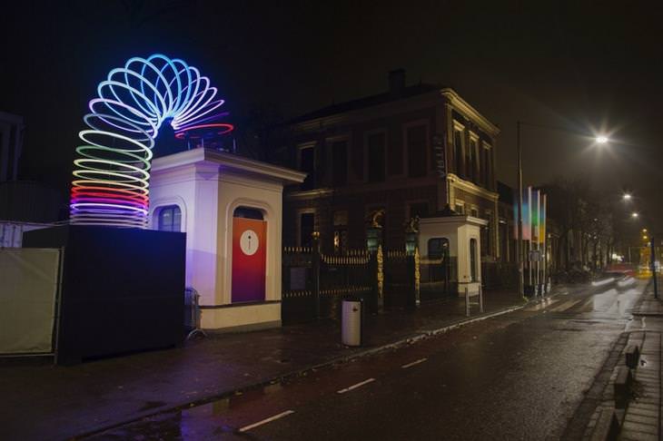 Festival de las luces de Amsterdam juego de resorte iluminado