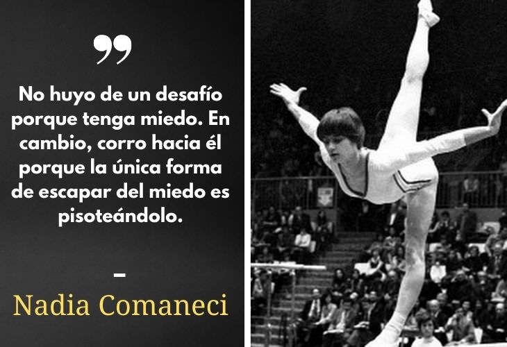 10 Poderosas Frases De Deportistas Que Te Motivarán Nadia Comaneci, gimnasta