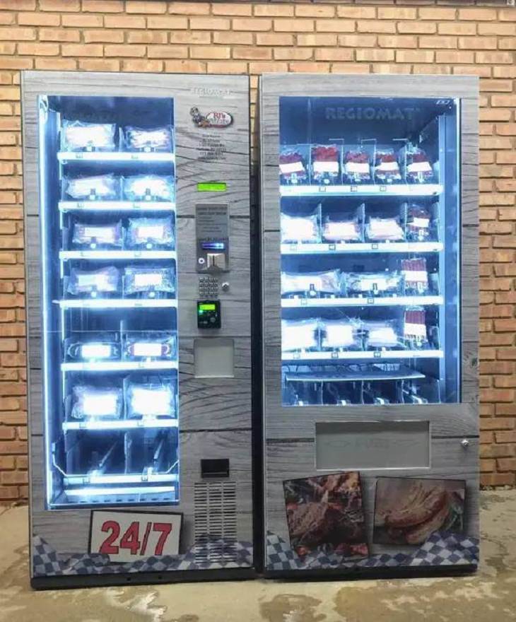 Estos Supermercados Te Sorprenderán Con Su Innovación máquina expendedora de carne