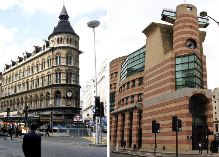 Restauraciones desastrosas Edificio Mappin & Webb, Londres, Reino Unido