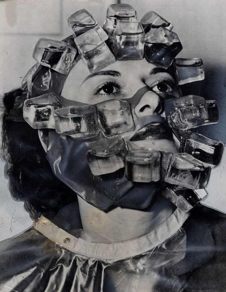 Prácticas De Belleza Del Pasado Máscara de hielo de 1931 de Max Factor