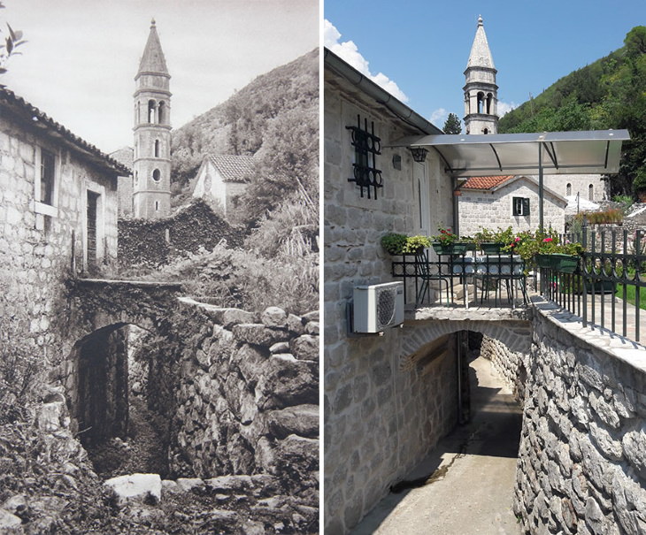 Antes y Ahora: Cómo Han Cambiado 15 Monumentos Europeos Perast, Montenegro (1926 frente a 2018)