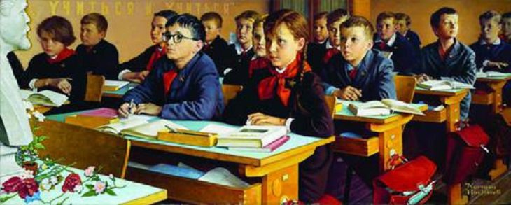 18. Russian Schoolroom, también conocido como The Russian Classroom and Russian Schoolchildren, 1967