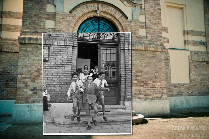 Un Recorrido En 25 Fotografías Por La Budapest Del Siglo XX Escuela primaria en Hermina Road, 1949 - 2014