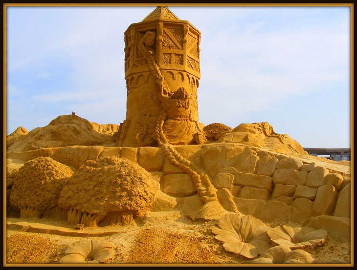 castillos de arena hermosos