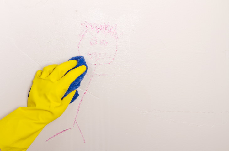 7. Una solución fácil para las manchas de crayón de pared