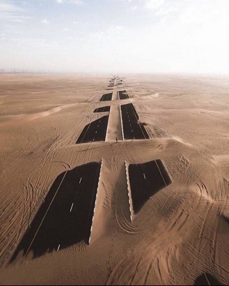 Imágenes De Curiosidades Del Mundo Carretera perdida y encontrada en Dubai