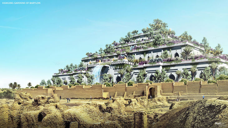  Las Siete Maravillas del Mundo Antiguo Reconstruidas Digitalmente Los jardines colgantes de Babilonia
