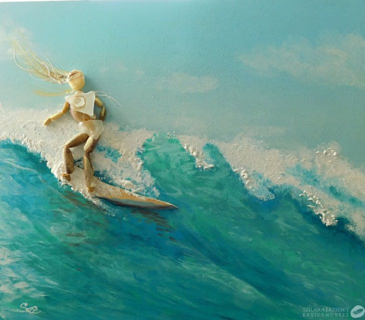 El Arte De Szilajka Erzsebet  guijarros surf