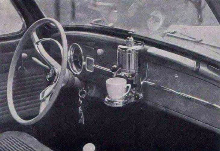 4. En 1959, una cafetera era un extra opcional en los autos Volkswagen.