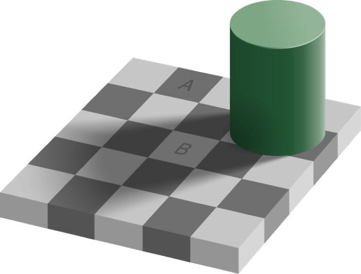  Ilusiones Ópticas a y b del mismo color