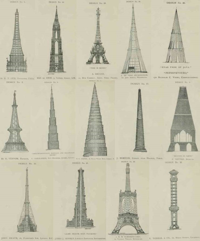 Fotos Antiguas De La Historia Los posibles diseños rechazados de la Torre Eiffel