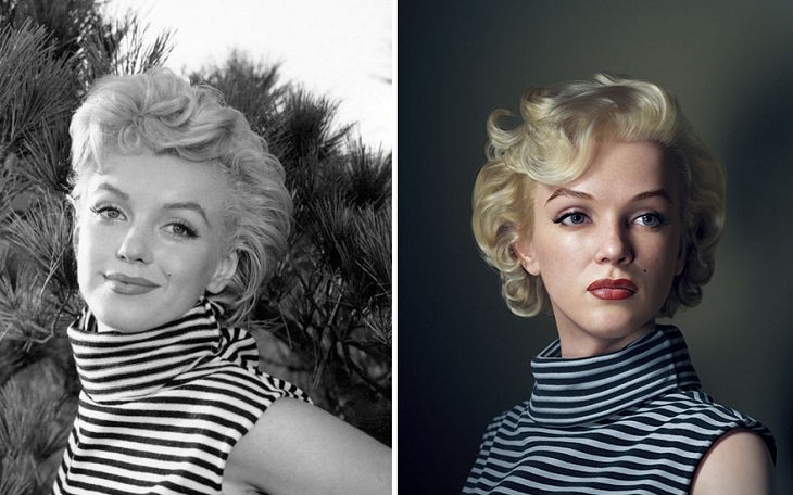 Retratos 3D De Personajes Famosos  Marilyn Monroe 