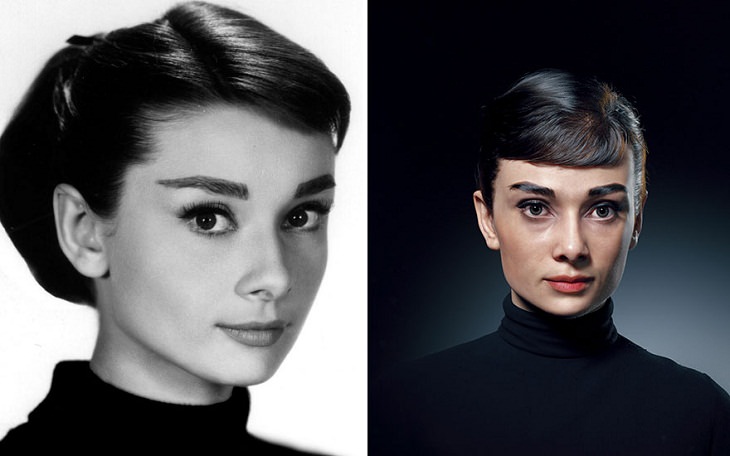 Retratos 3D De Personajes Famosos Audrey Hepburn 