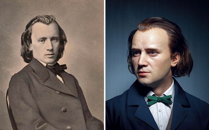 Retratos 3D De Personajes Famosos  Johannes Brahms 
