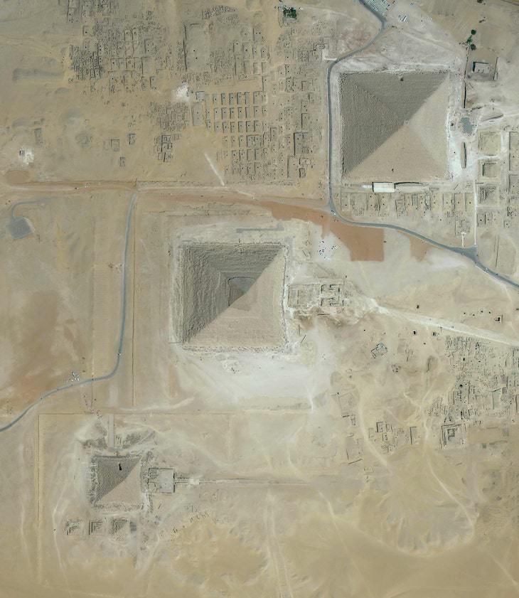 Fotos Aéreas De Sitios Patrimonio De La Humanidad Las pirámides de Giza