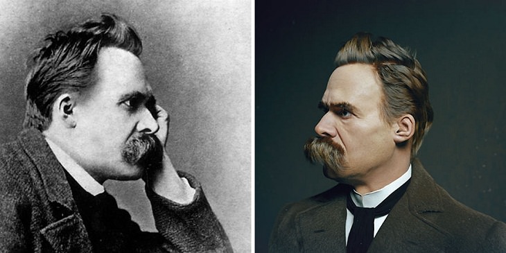 Retratos 3D De Personajes Famosos Friedrich Nietzsche